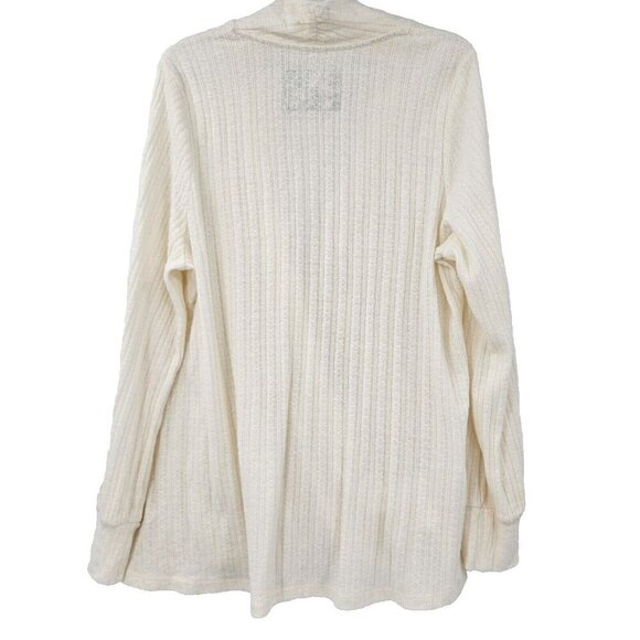 Anthropologie Maeve Rafela Hacci Surplice Top Cream Women’s Size 1X Puff Sleeve - Picture 4 of 12